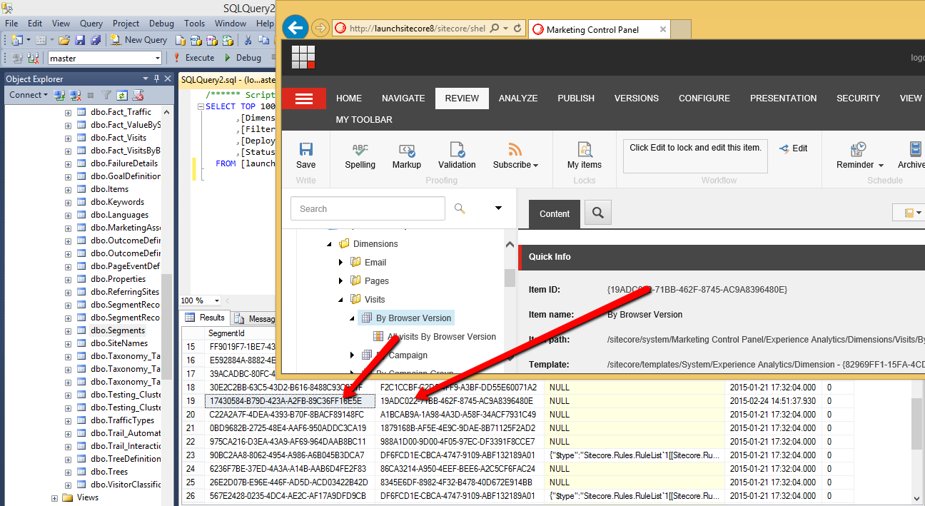 Browser information in xDB